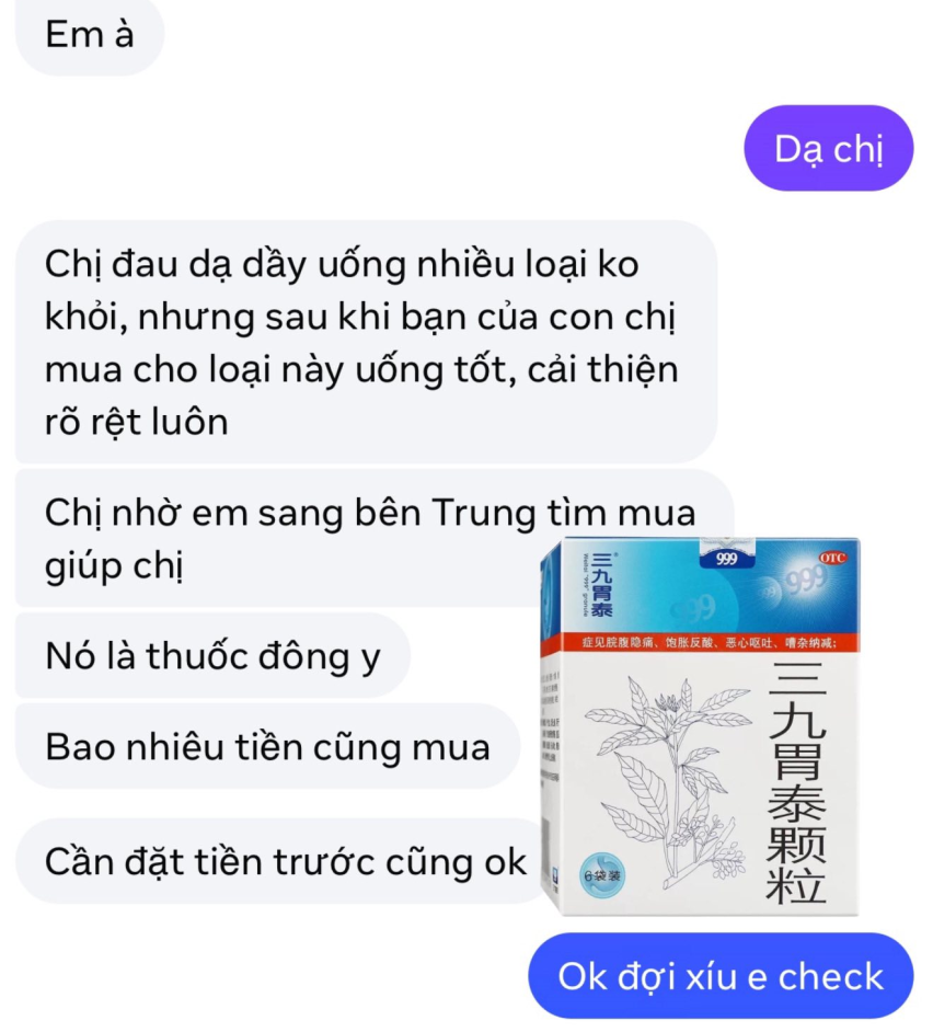 999 DẠ DÀY - TAM CỬU VỊ THÁI CỐM