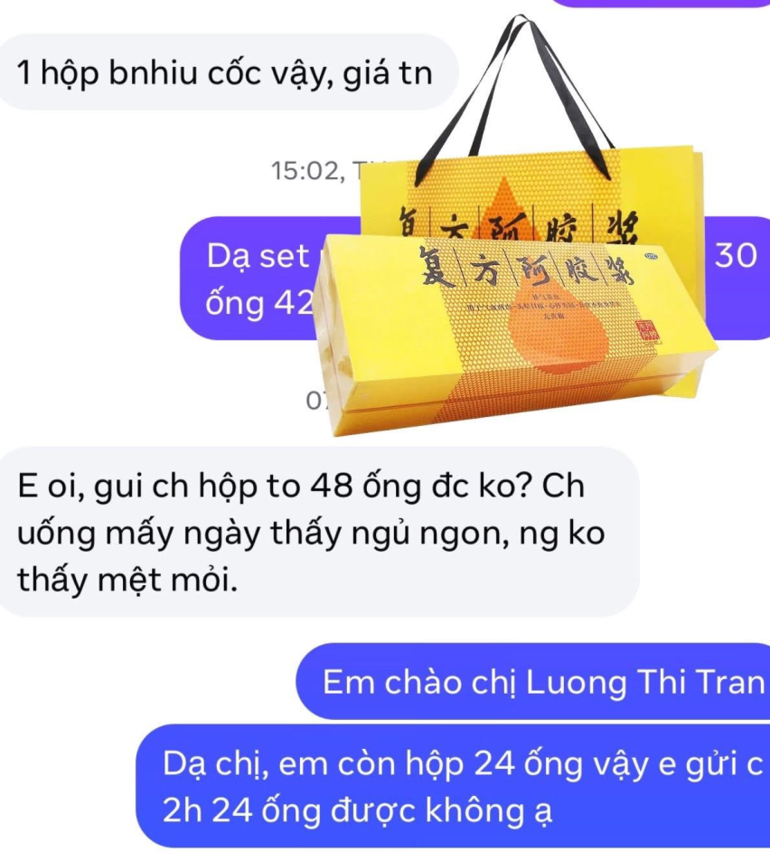 BỔ MÁU A GIAO - NƯỚC ĐẠI BỔ DƯỠNG HUYẾT