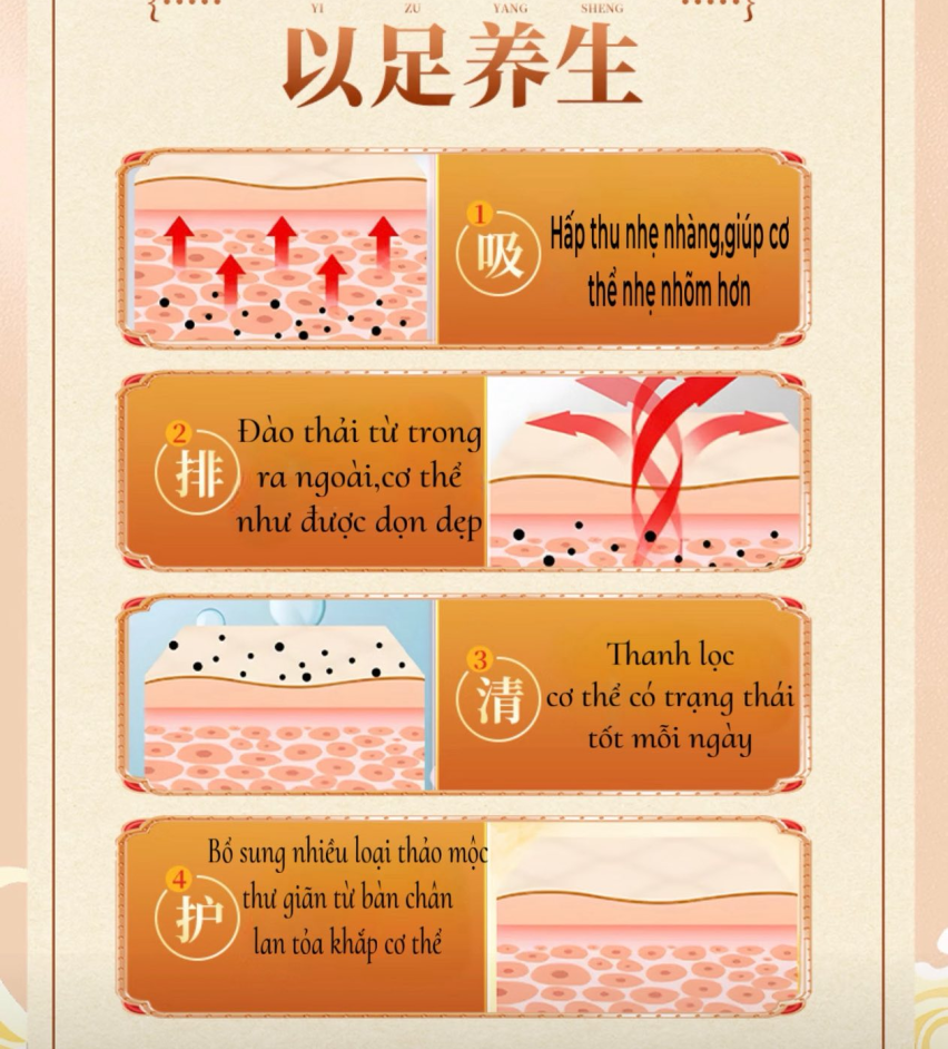 MIẾNG DÁN CHÂN NGUYÊN KHÍ PHỤC LINH BÁT TRÂN