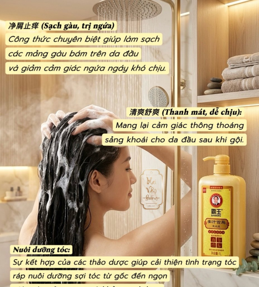 DẦU GỘI BAWANG GỪNG - GIẢM NGỨA DA ĐẦU