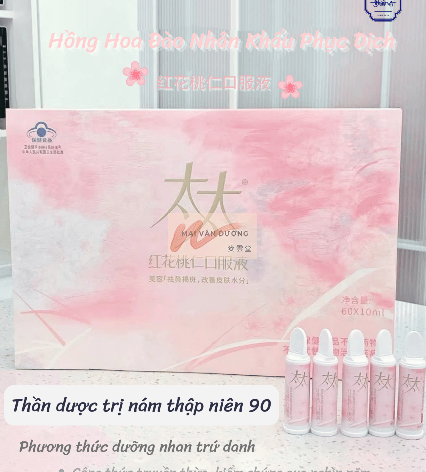 TRỊ NÁM - HỒNG HOA ĐÀO NHÂN KHẨU PHỤC DỊCH