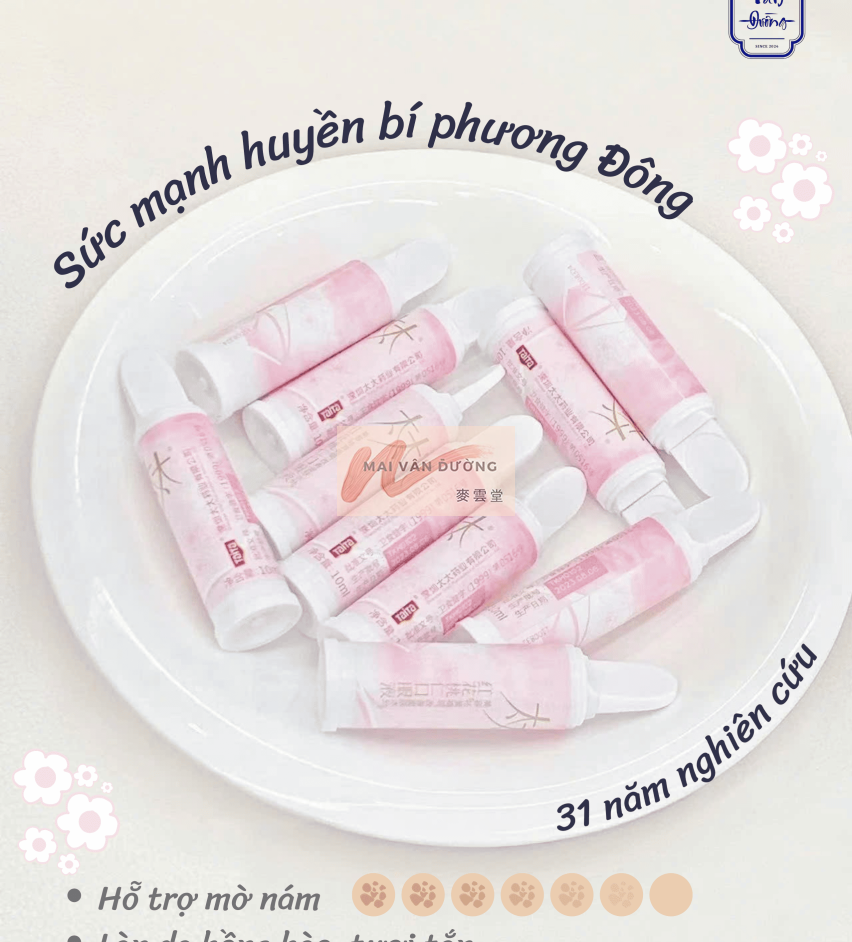 TRỊ NÁM - HỒNG HOA ĐÀO NHÂN KHẨU PHỤC DỊCH