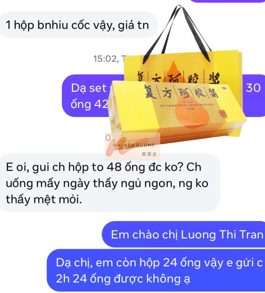 BỔ MÁU A GIAO - NƯỚC ĐẠI BỔ DƯỠNG HUYẾT
