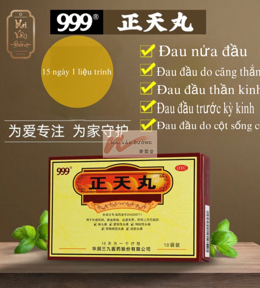 ĐAU ĐẦU CHÍNH THIÊN HOÀN (正天丸)