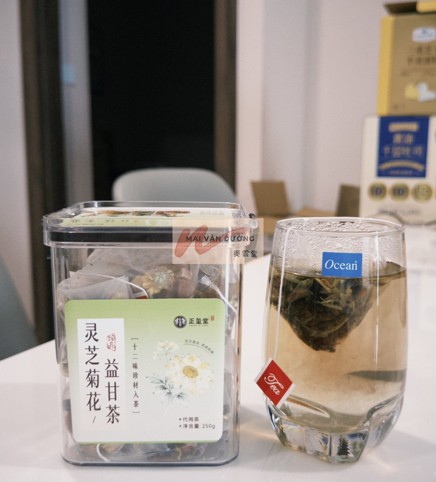 TRÀ LINH CHI CÚC HOA - DƯỠNG GAN 