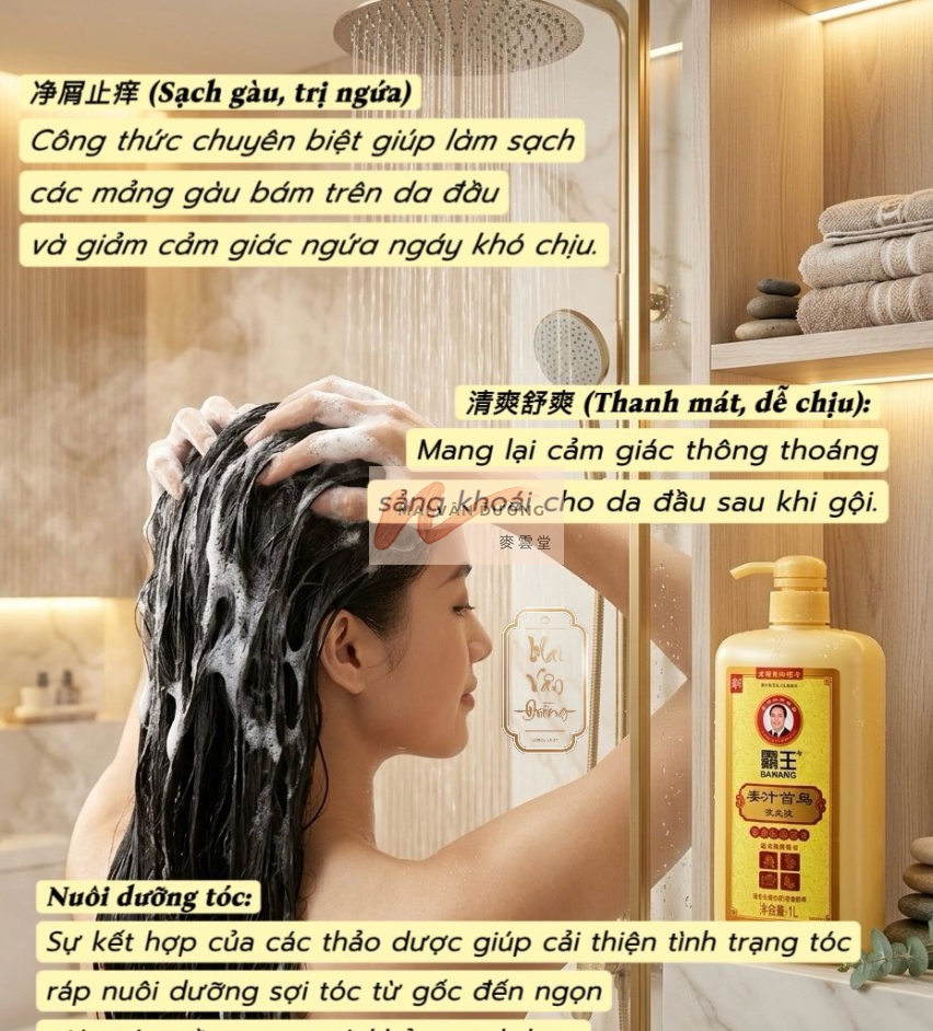 DẦU GỘI BAWANG GỪNG - GIẢM NGỨA DA ĐẦU